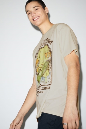 C&A Grateful Dead T-shirts Herren Grau | HLCXA-7630