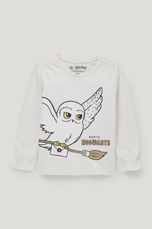 C&A Harry Potter Long Sleeve Oberteile Mädchen Weiß | LRCSE-9342