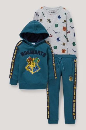 C&A Harry Potter Set, Long Sleeve And Joggers Hosen Jungen Dunkeltürkis | XYZEK-2675