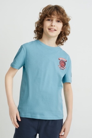 C&A Harry Potter Sleeve T-shirts Jungen Blau | KFYID-9325