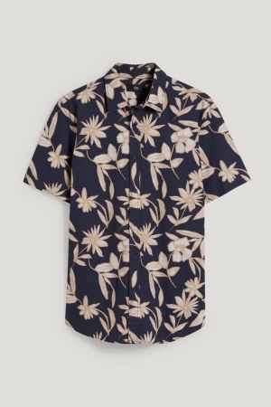 C&A Hemd Herren Dunkelblau | QNIDL-1367