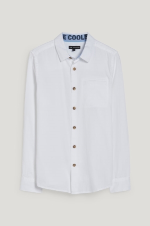 C&A Hemd Jungen Weiß | EQPXC-9736