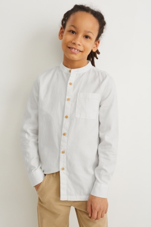 C&A Hemd Jungen Weiß | KBFZD-8527