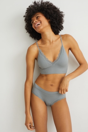 C&A Hipster Briefs Seamless Lycra® Nachtwäsche Damen Grün | UTCEK-9702