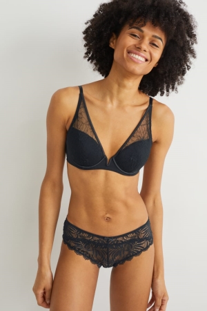 C&A Hipster Briefs Unterwäsche Damen Schwarz | JANGH-5420