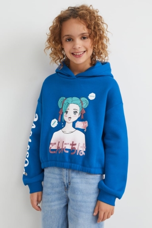 C&A Hoodie Mädchen Blau | EBAMY-6850