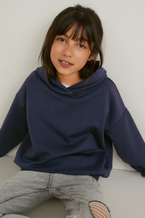C&A Hoodie Mädchen Dunkelblau | AVLTU-5046