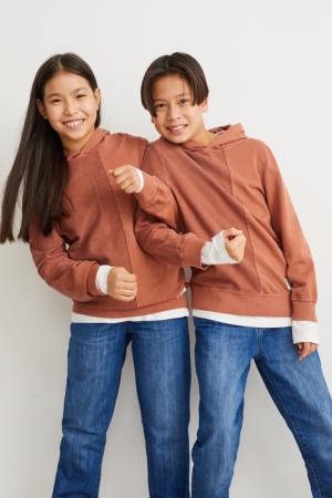 C&A Hoodie Mädchen Dunkelorange | IRCHW-0529