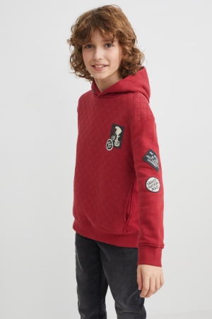 C&A Hoodie Mädchen Dunkelrot | WOGAH-4921