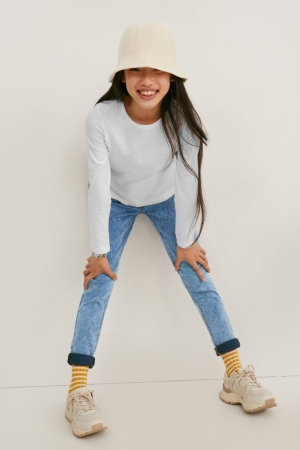 C&A Jegging Jeans Mädchen Blau Hellblau | GOBYX-7146