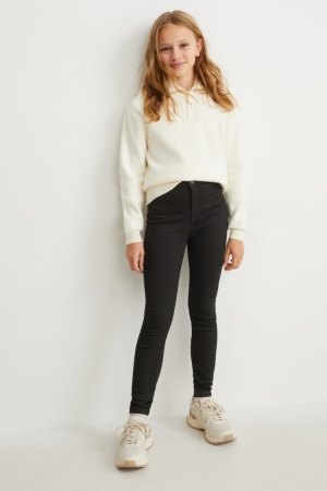 C&A Jegging Jeans Mädchen Schwarz | JTFSG-3612