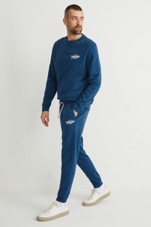 C&A Joggers Hosen Herren Blau | UAWEZ-4326