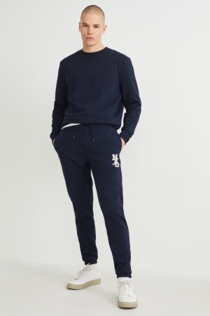 C&A Joggers Hosen Herren Dunkelblau | FUZMX-3458