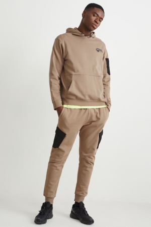 C&A Joggers Hosen Herren Grau Braun | CREXG-6521