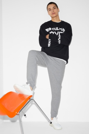 C&A Joggers Hosen Herren Grau | MCYWI-8017