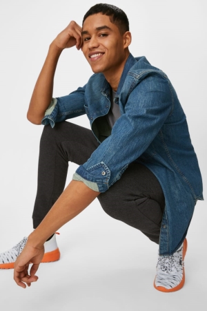 C&A Joggers Hosen Herren Grau | OVYIA-4027
