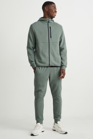 C&A Joggers Hosen Herren Grün | QGBWH-4263