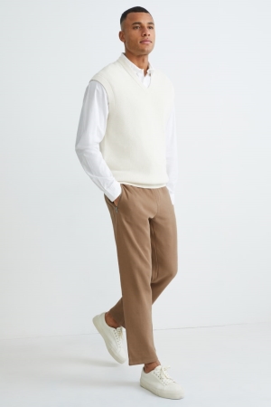 C&A Joggers Hosen Herren Hellbraun | UVATC-5726