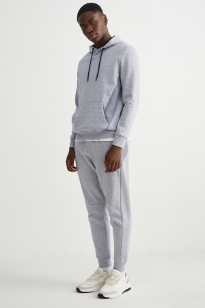 C&A Joggers Hosen Herren Hellgrau | MZQPC-6137