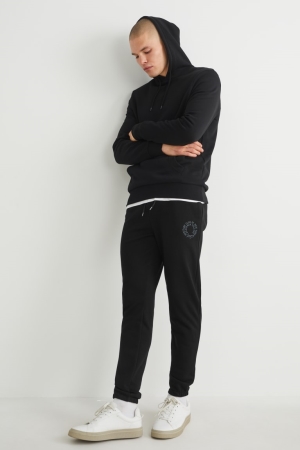 C&A Joggers Hosen Herren Schwarz | EYKVZ-0921