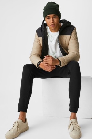 C&A Joggers Hosen Herren Schwarz | IVQEJ-9350