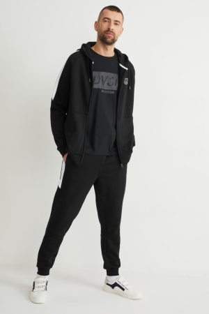C&A Joggers Hosen Herren Schwarz | KMTJU-8059