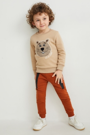 C&A Joggers Hosen Jungen Braun | EMQGD-6280
