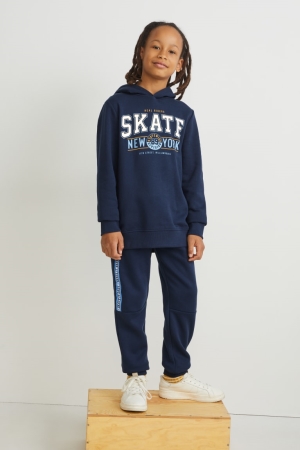 C&A Joggers Hosen Jungen Dunkelblau | YZCMS-7894