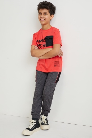 C&A Joggers Hosen Jungen Grau | MDJZI-6879