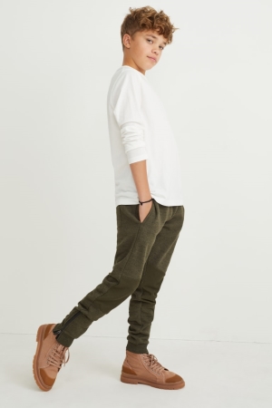 C&A Joggers Hosen Jungen Grün | RQDGS-9062
