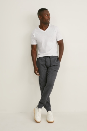 C&A Joggers Organic Baumwoll Hosen Herren Grau | AFSEQ-2436