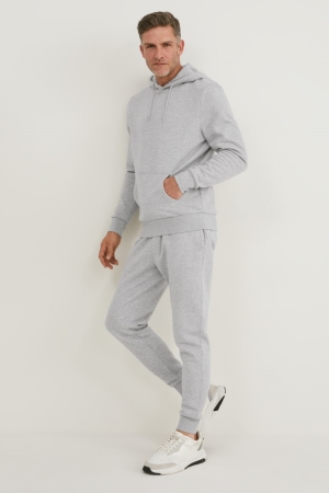 C&A Joggers Organic Baumwoll Hosen Herren Hellgrau | SYCVE-4726
