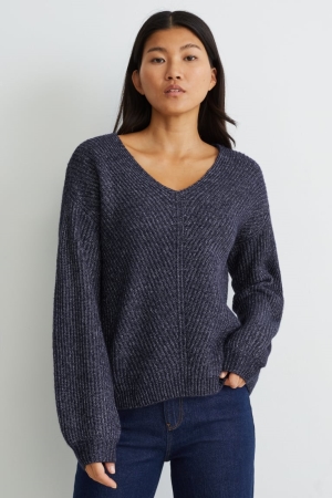 C&A Jumper Damen Dunkelblau | PFAQR-3198