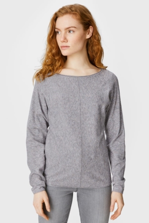 C&A Jumper Damen Grau | MXDVA-6312