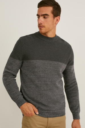 C&A Jumper Herren Dunkelgrün | GINOE-0872