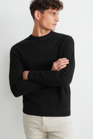 C&A Jumper Herren Schwarz | FGPED-0819