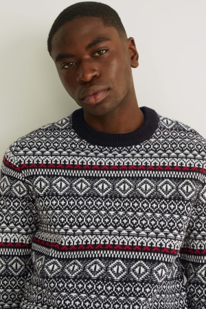 C&A Jumper Herren Schwarz Weiß | SCHMW-7318