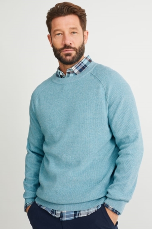 C&A Jumper Herren Türkis | HJEOG-5643