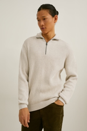 C&A Jumper Herren Weiß | LMGFC-6421