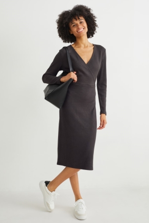 C&A Kleider Damen Dunkelgrau | GTLES-0149