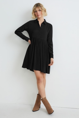 C&A Kleider Damen Schwarz | MFLYG-8412