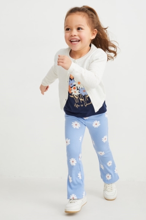 C&A Leggings Floral Hosen Mädchen Blau | QNLAY-3528