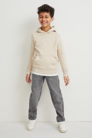 C&A Loose Fit Hosen Jungen Blau Grau | SWNVK-0492