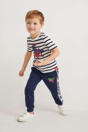 C&A Marvel Joggers Hosen Jungen Dunkelblau | RCDAU-5431
