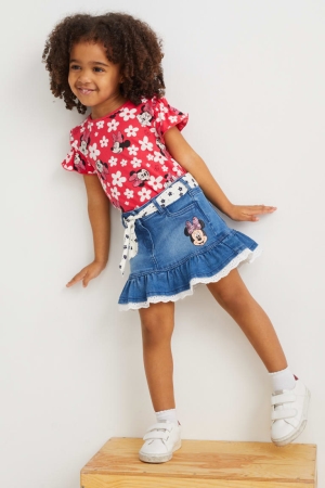 C&A Minnie Mouse Denim Röcke Mädchen Blau | QXMPG-2670