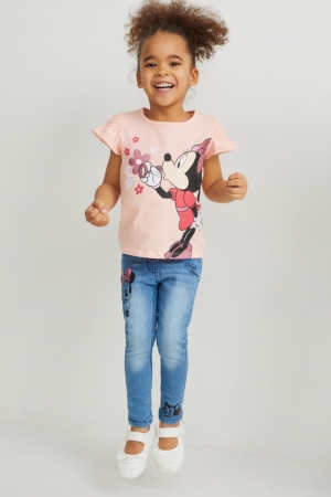 C&A Minnie Mouse Jegging Jeans Mädchen Blau | RNBXO-0962