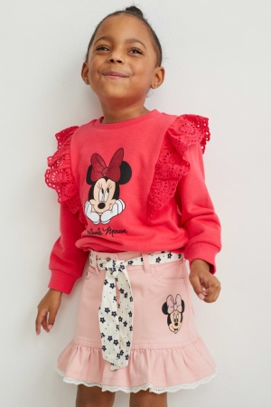 C&A Minnie Mouse Sweatshirts Mädchen Rot | UILOP-1524