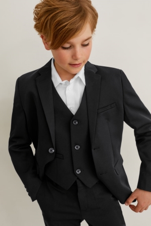 C&A Mix-and-match Tailored Jacke Mädchen Schwarz | SUWKD-7105