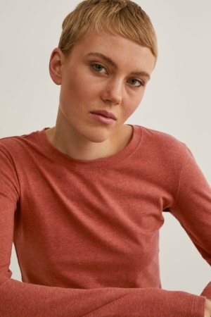 C&A Multipack Of 2 Basic Long Sleeve Organic Baumwoll Oberteile Damen Weiß | OVRFC-7806