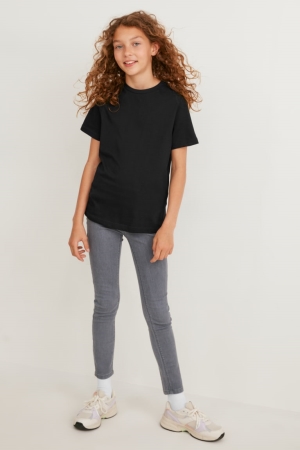 C&A Multipack Of 2 Jegging Jeans Mädchen Blau Hellgrau | LPIQY-7528
